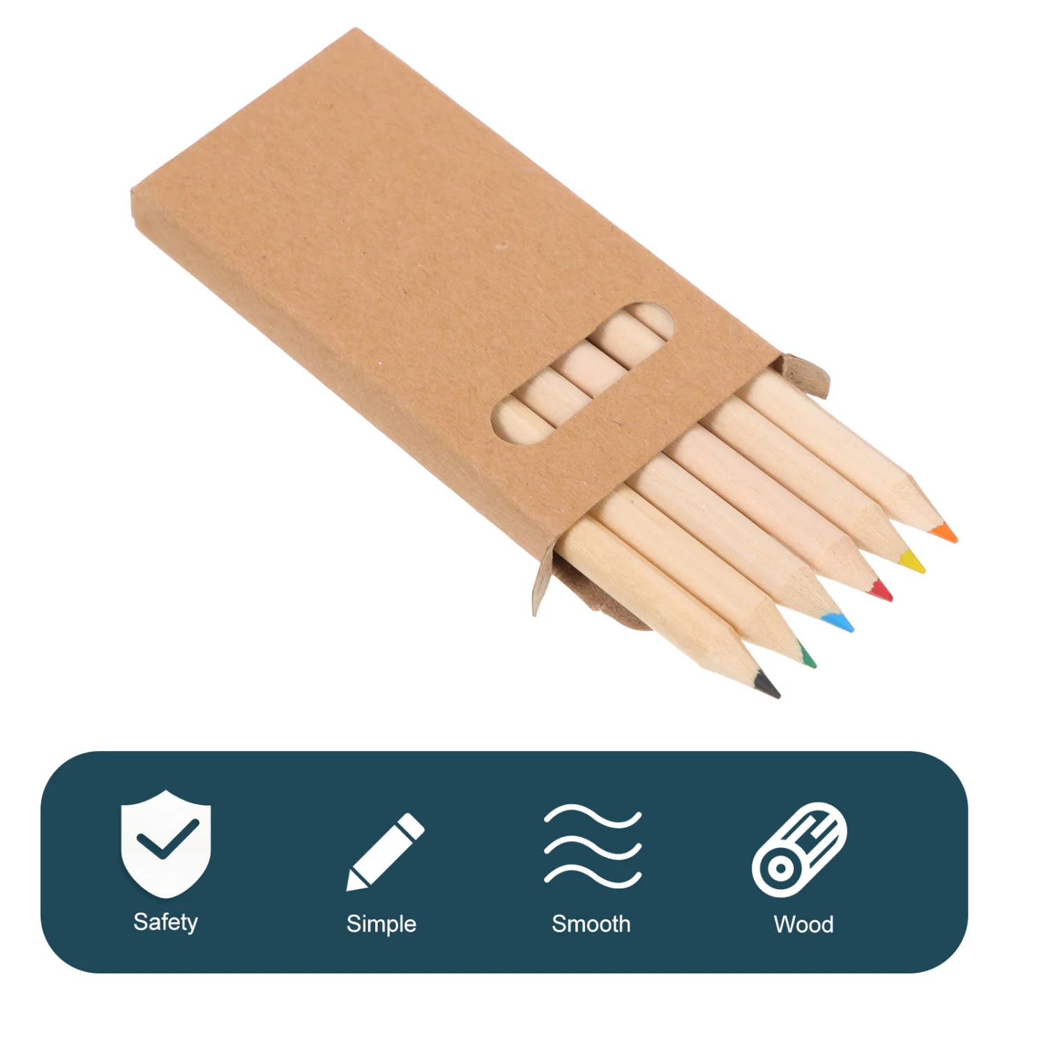 4 Boxes Kids Graffiti Pencils Wooden Painting Pencils Colorful Pencils Student Stationery