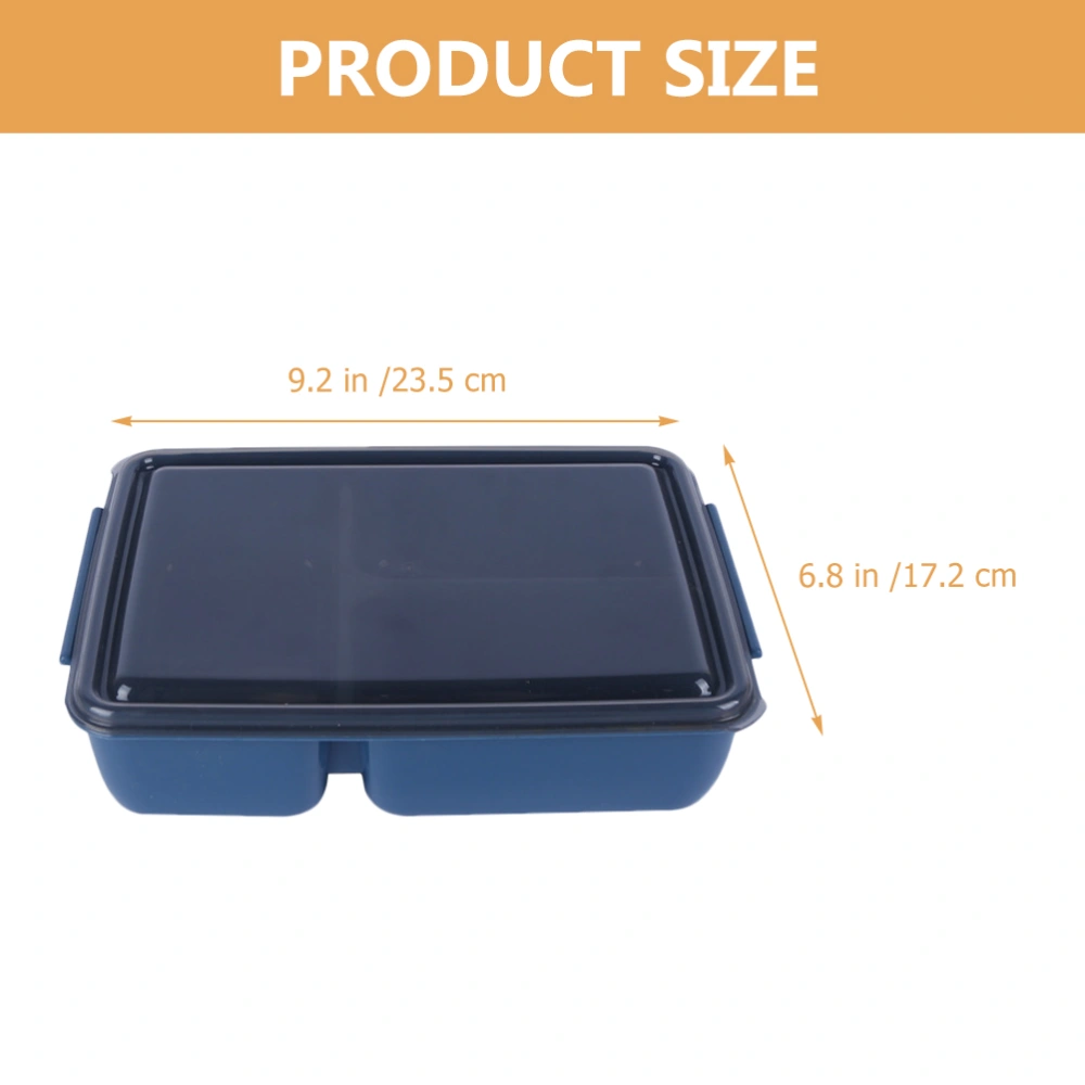 3pcs Three Grids Bento Box Food Box Lunch Case Lunch Holder Bento Lunch Box