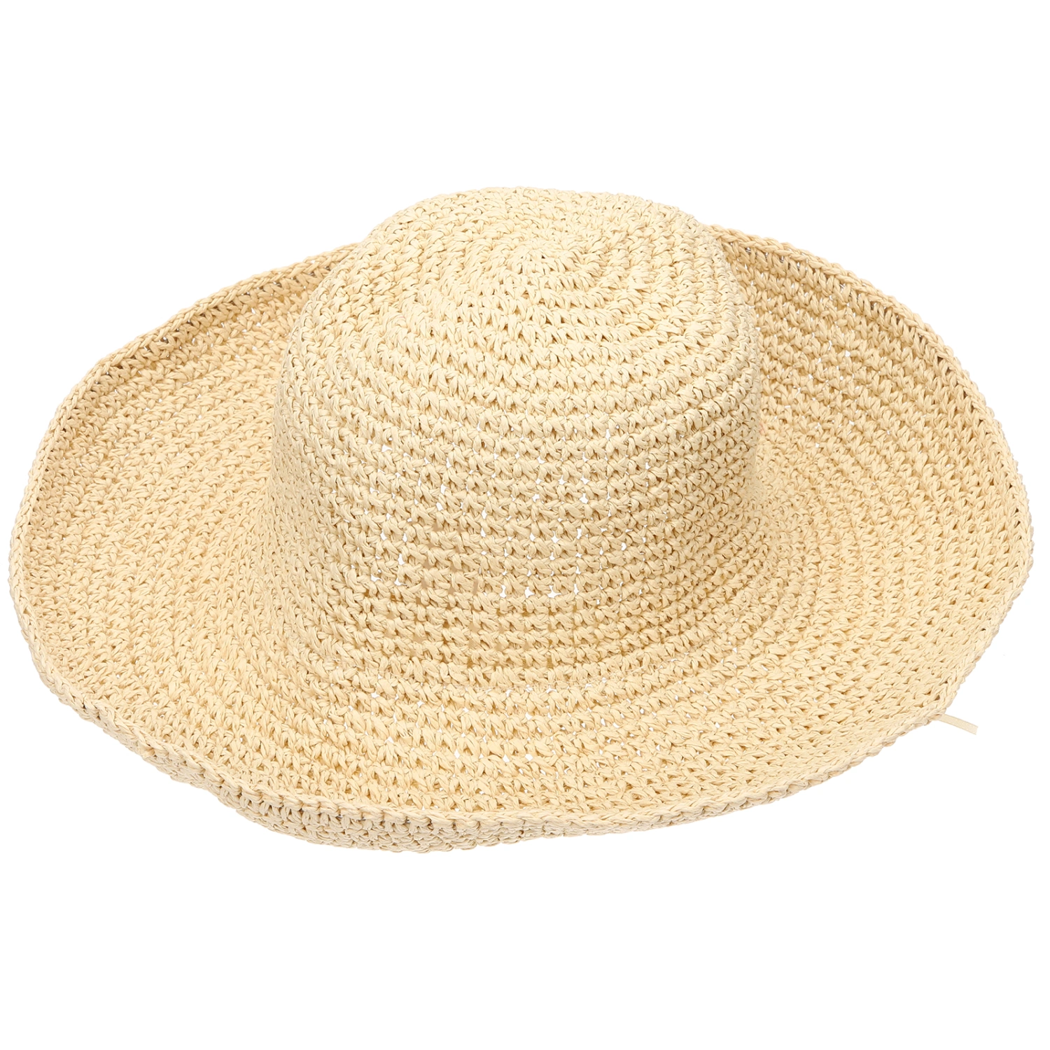 Travel Straw Hat Womens Sun Hat Wide Brim Summer Beach Hat  Decorative Straw Hat