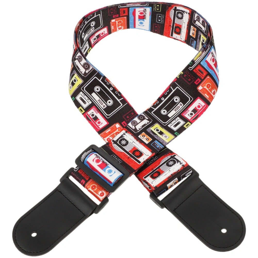 Classic Guitar Strap Creative Pattern Style Ukulele Shoulder Strap Gift Guitar Belt Replacement