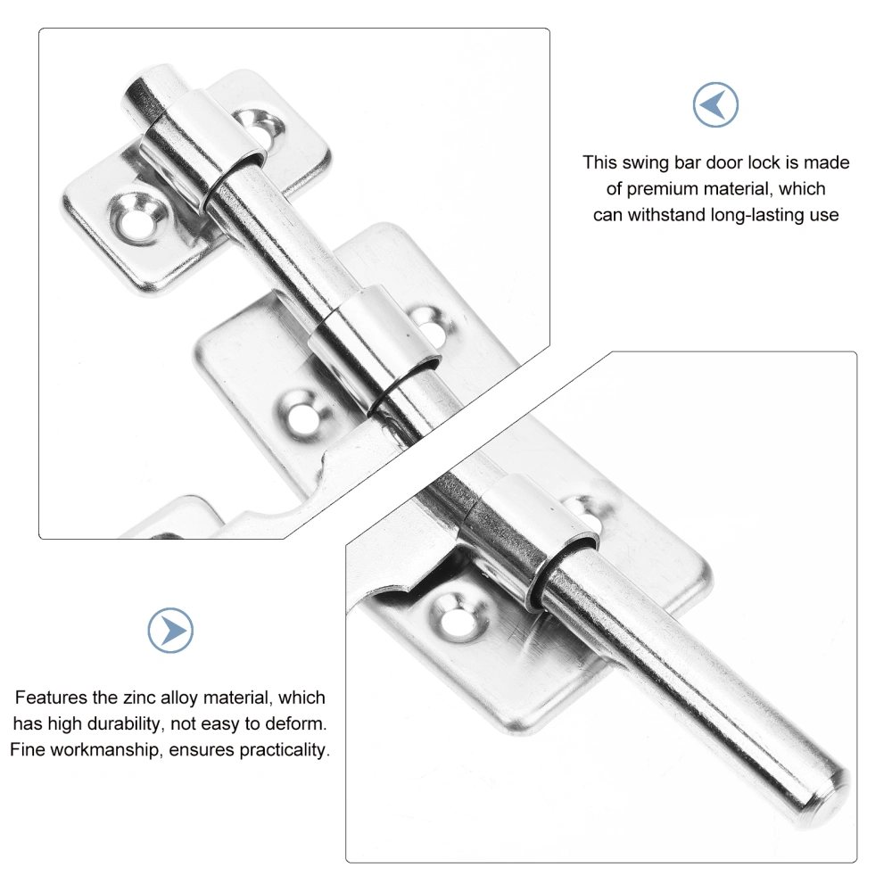 2pcs Door Bolts Latch Sliding Door Lock Door Bolt Bathroom Door Safety Latch