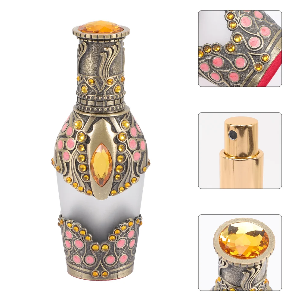 Empty Perfume Bottle Middle Eastern Perfume Bottle Travel Perfume Bottle Essential Oil Holder(35ml)