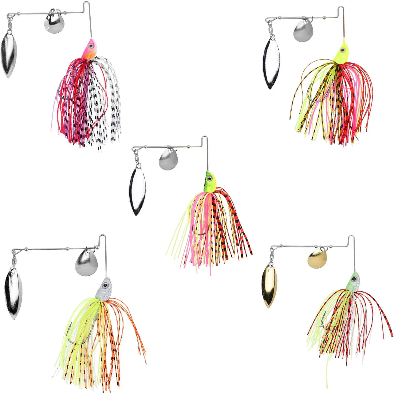 5Pcs Fake Fishing Lures Colored Fishing Baits Metal Fishing Lures Saltwater Fishing Lures