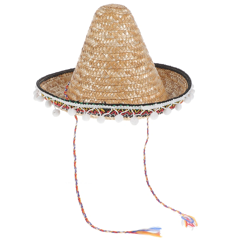 Straw Woven Hat Cinco De Mayo Straw Hat Decorative Hat Mexican Party Decor