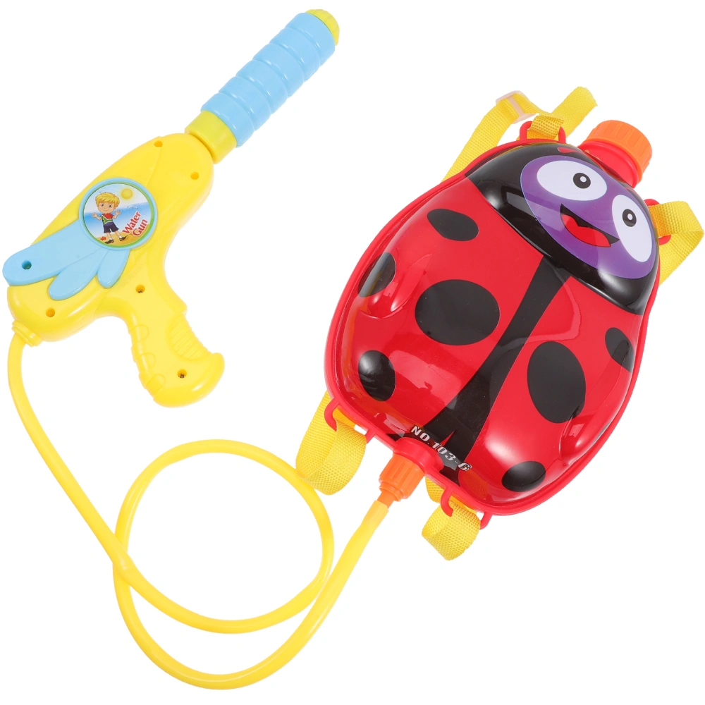 Water Gun Backpack Water Shooter with Tank Ladybug Toy for Kids Boys Girls