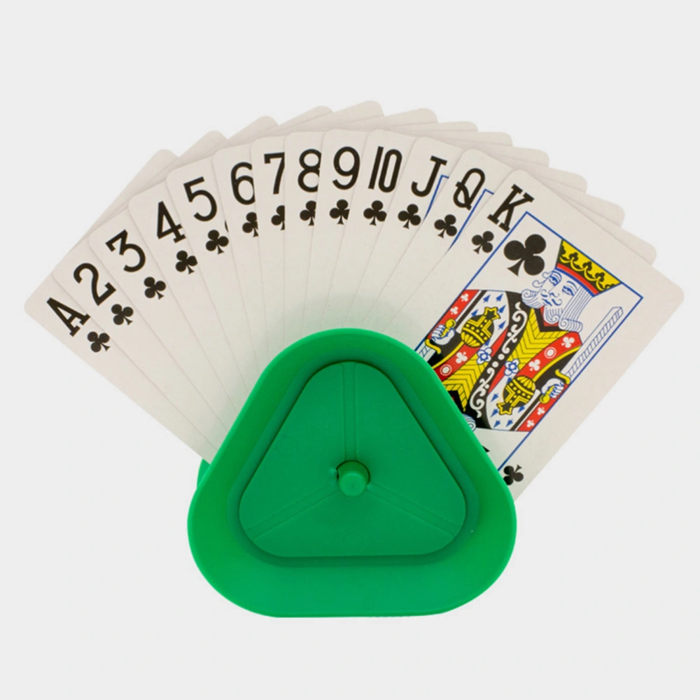 4pcs Card Holders Triangle Shaped Playing Card Holders Board Game Accessories