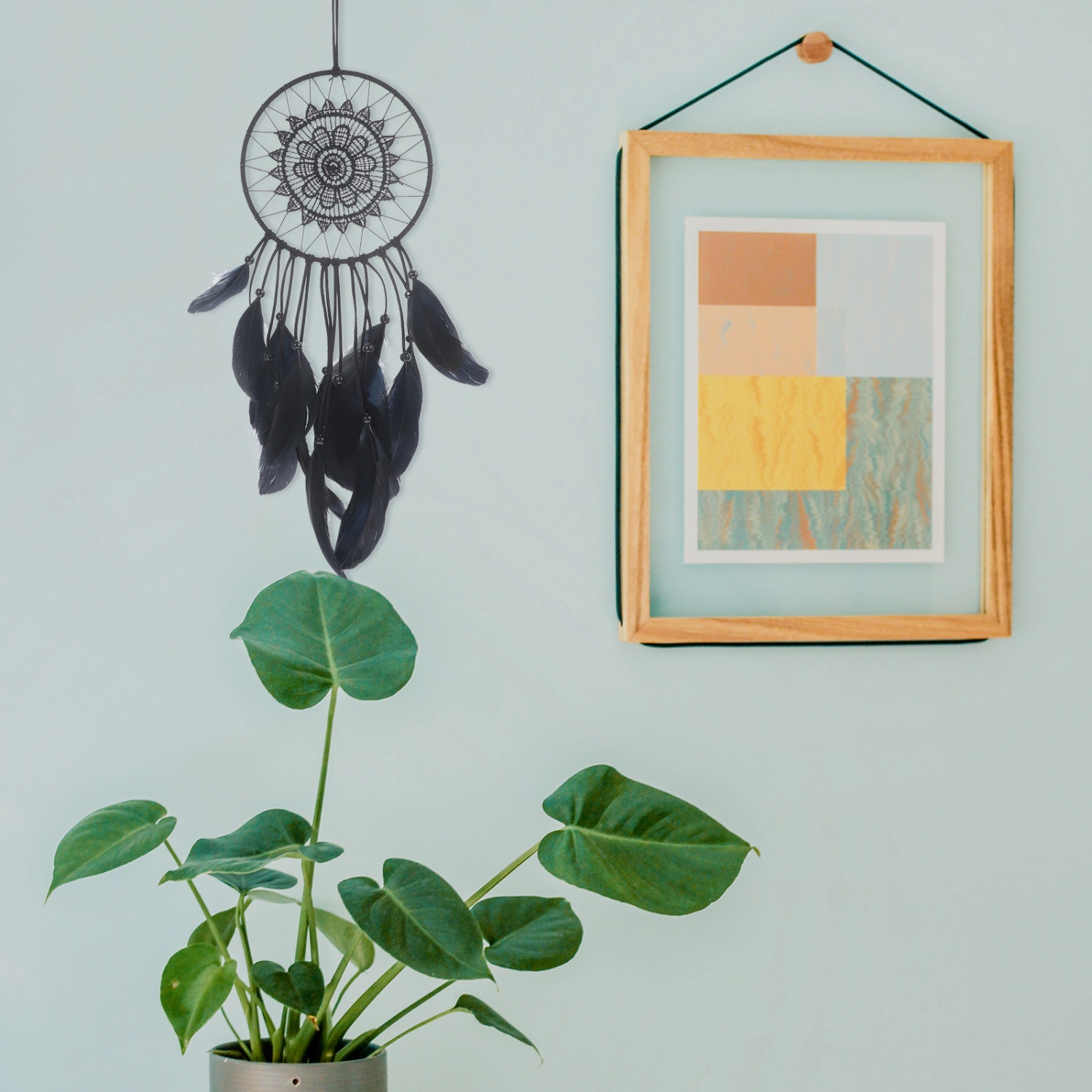 Creative Plume Dream Catcher Pendant Woven Dream Catcher Ornament Hanging Pendant