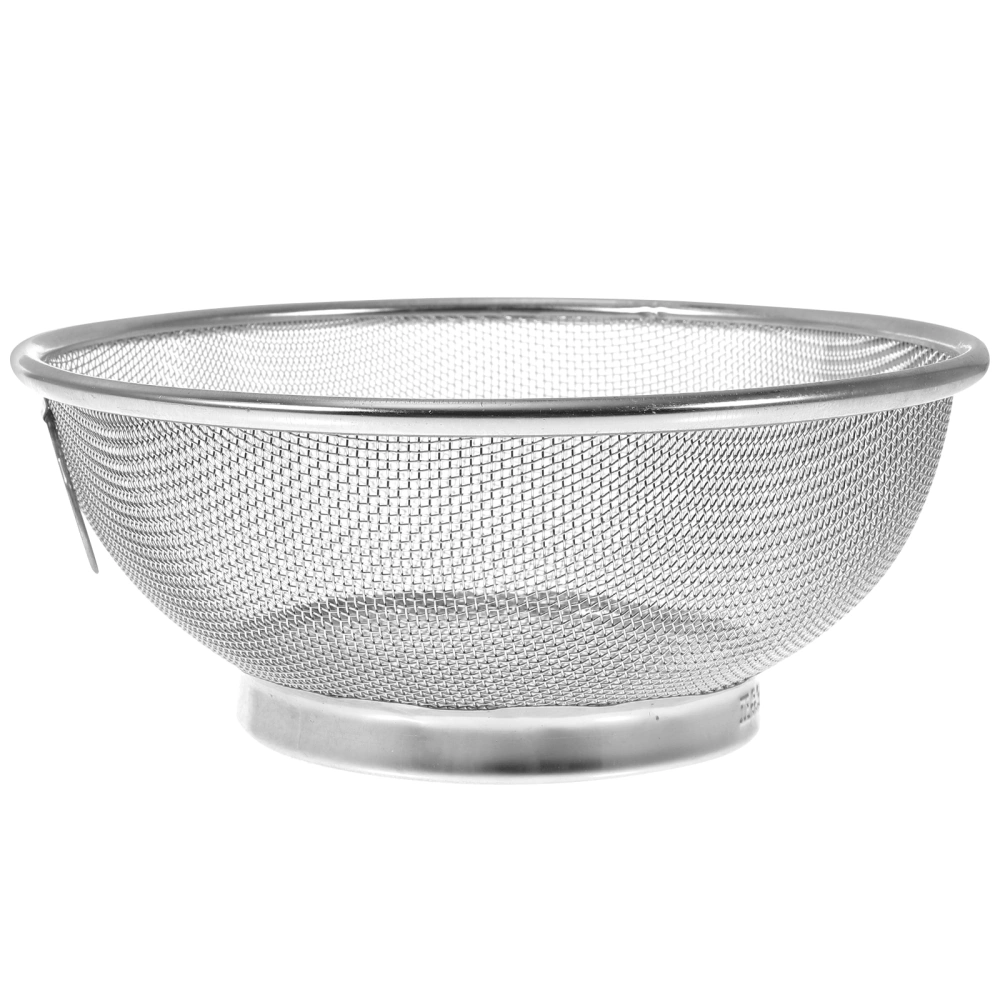 Stainless Steel Mesh Colander Strainer Basket Drainer Fine Mesh Strainer Rice Washing Bowl