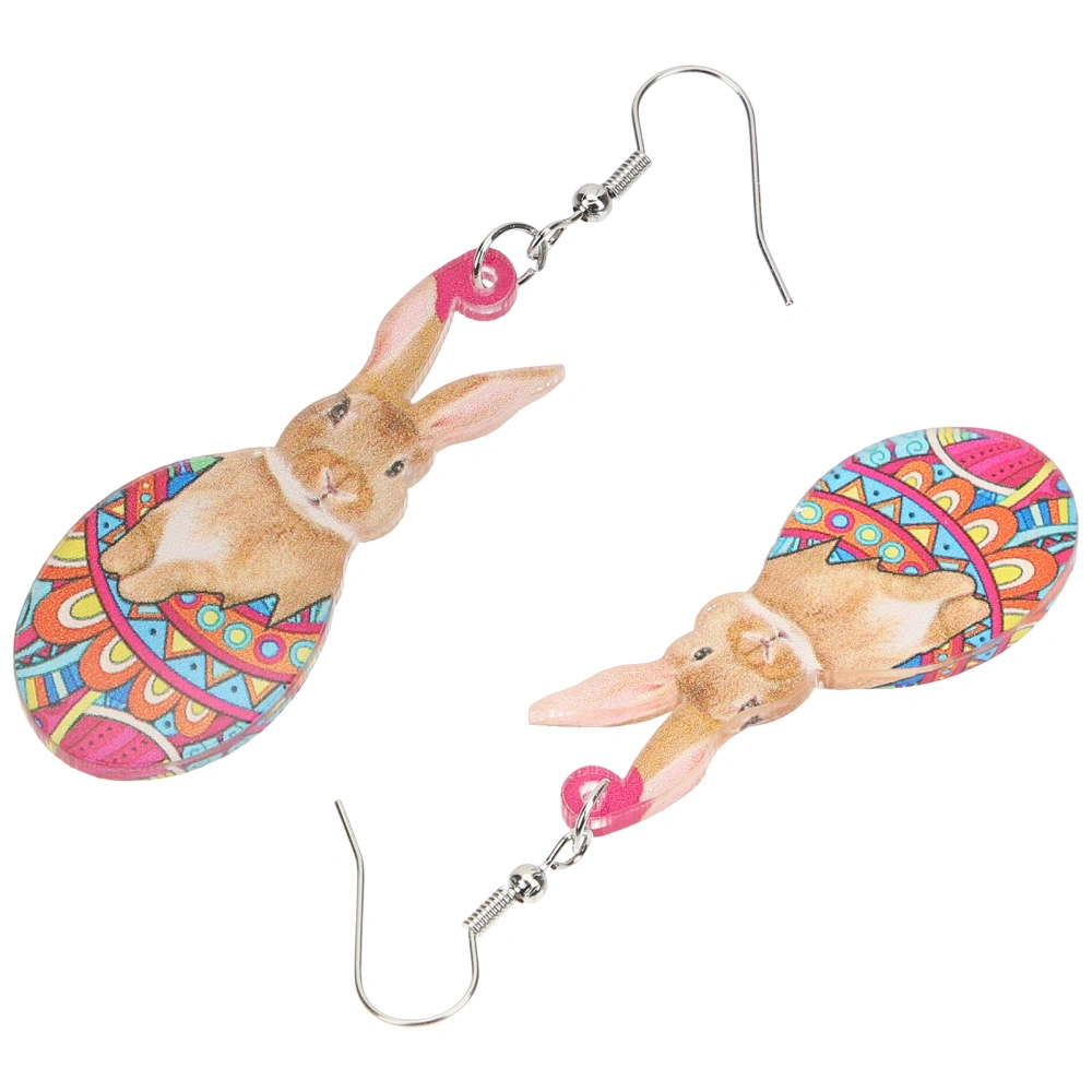 1 Pair Eater Bunny Earrings Holiday Earrings Dangle Earrings Creative Earrings for Women