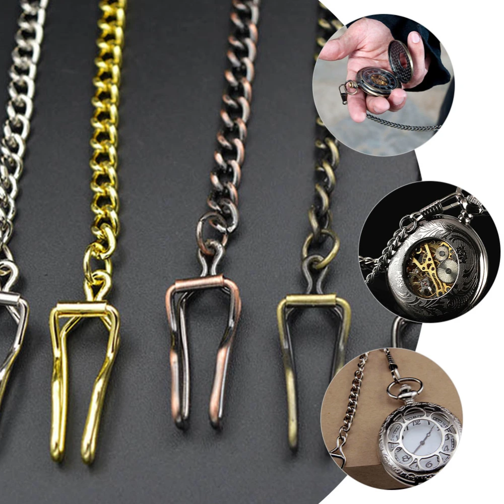 5pcs Vintage Pocket Watch Alloy Chains Metal Chains Decorative Chains Vintage Metal Alloy Chains