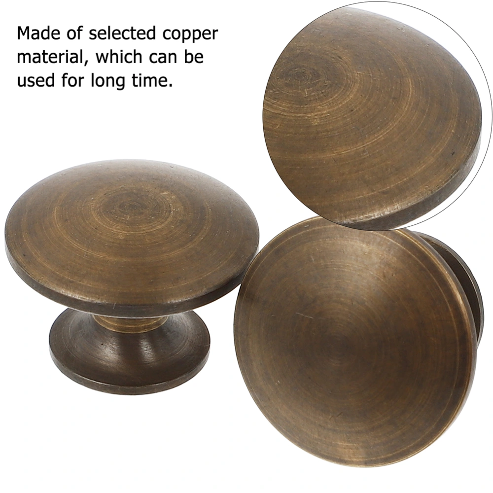 2pcs Household Cabinet Copper Doorknob Furniture Knobs Drawer Pulls Handle Kitchen Cupboard Knobs