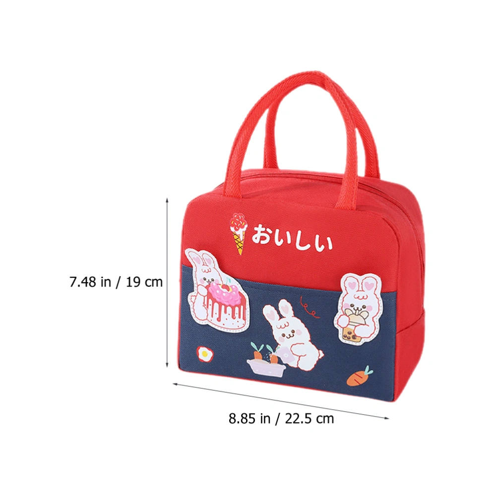 Lunch Box Large Capacity Lunch Bag Cute Bunny Insulated Bento Lunch Box for Girls Women