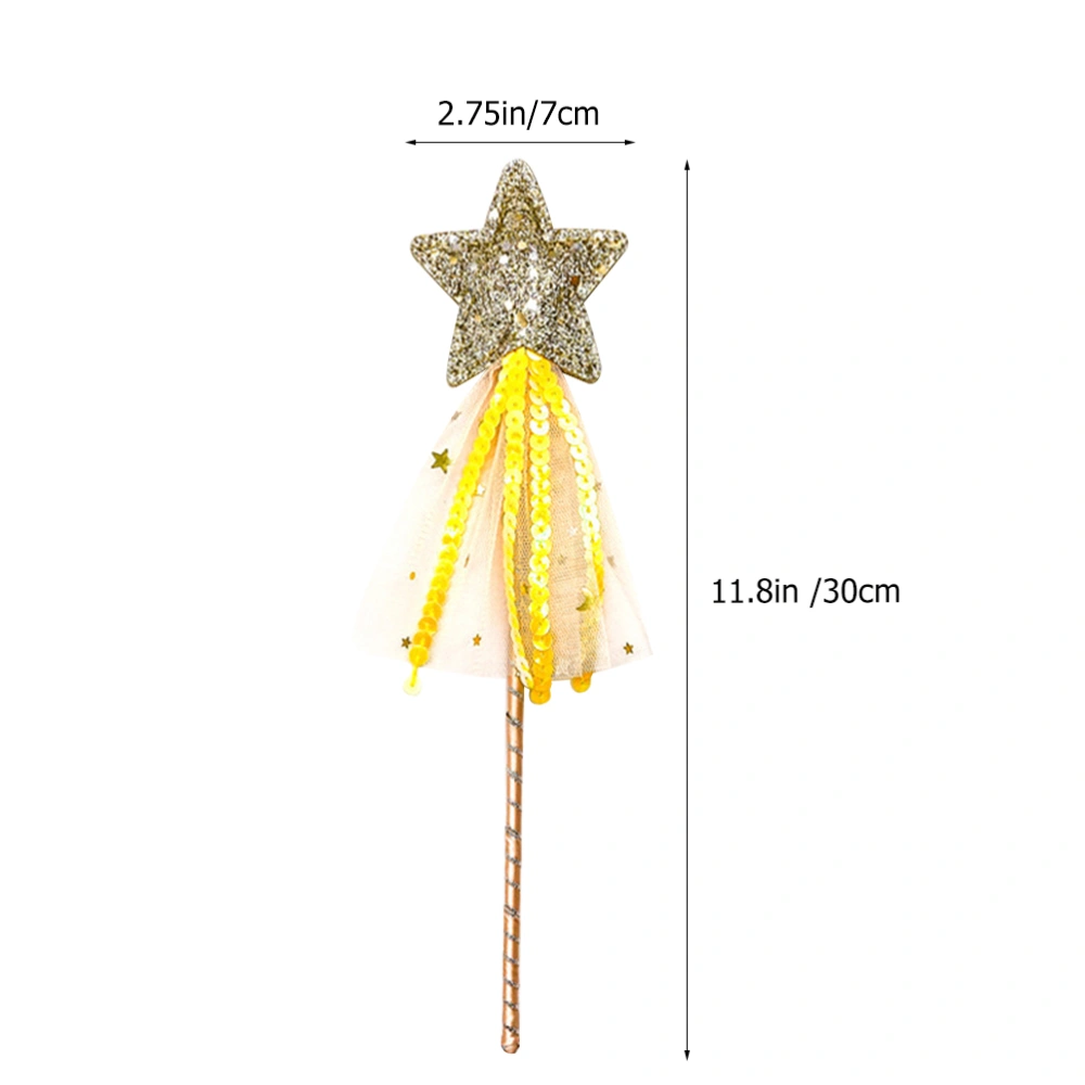 3Pcs Glitter Sticks Handheld Fairy Wands Kids Fairy Sticks Toys Party Cosplay Fairy Wands Playthings