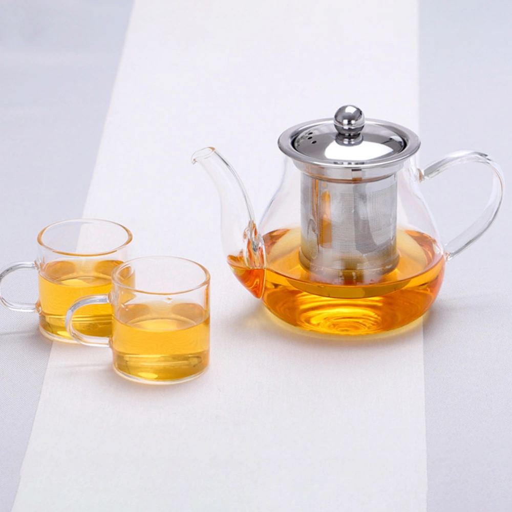 1 Set of Glass Tea Pot Handheld Tea Kettle Home Teapot Glass Tea Kettle Kitchen Teapot