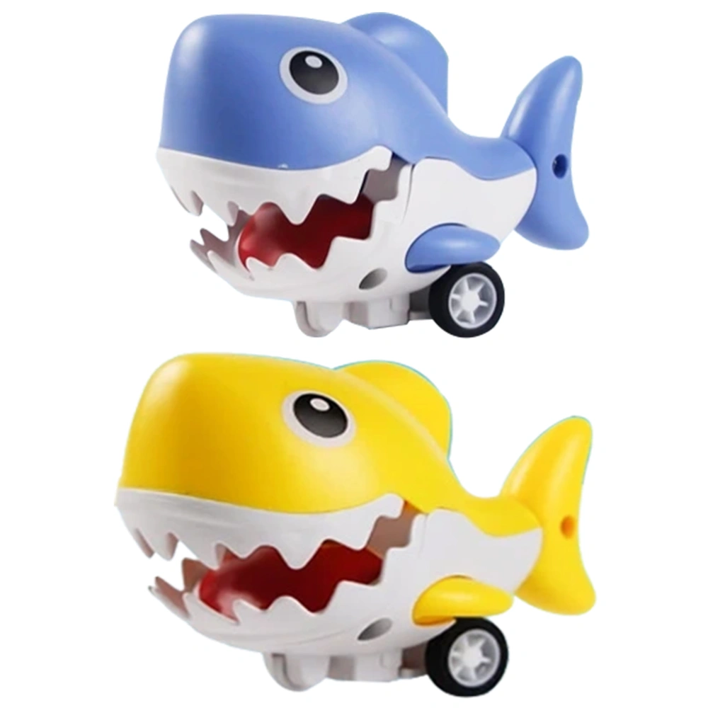 2pcs Cartoon Shark Sliding Toy Funny Shark Shape Kids Toy Educational Toy