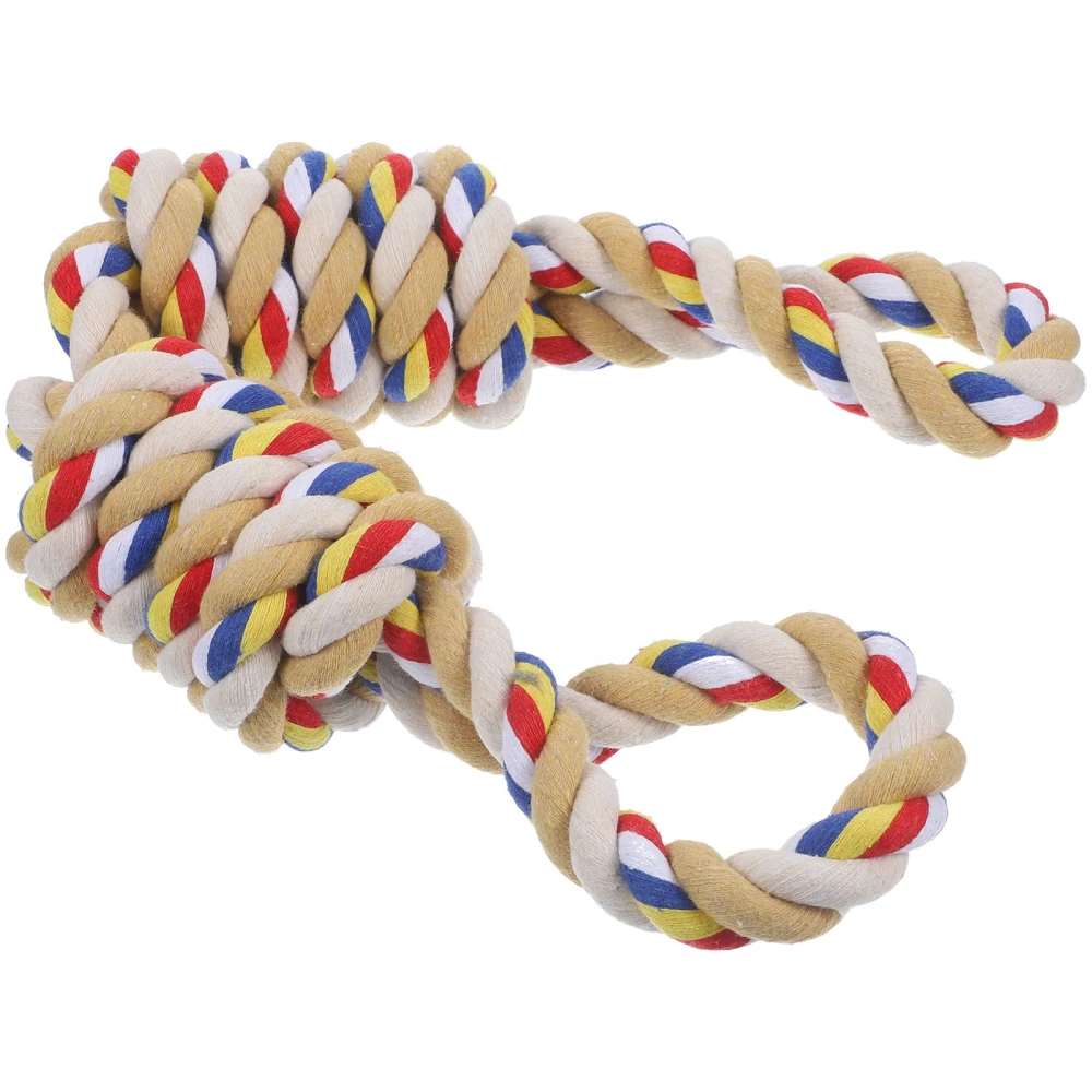 Dog Toy For Large Dog Woven Rope Design Toy Dog Biting Rope Toy Indoor Dog Tug Rope Toy for Gift