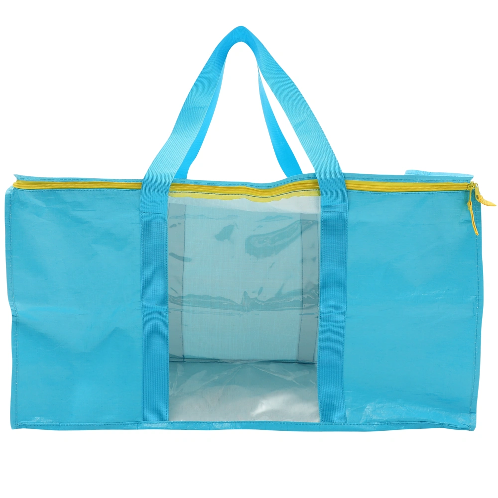 Clothes Storage Bag Household Large Capacity Solution Organizer with Handle Clear Window