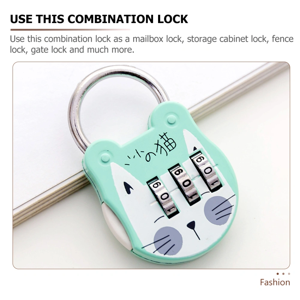 4Pcs Locker Locks Convenient Padlocks Multi-function Combination Locks Home Accessory