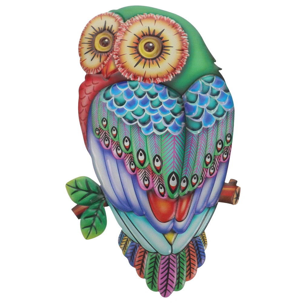 Metal Owl Wall Decor Colorful Metal Owl Sculpture Wall Art Decor for Home Living Room