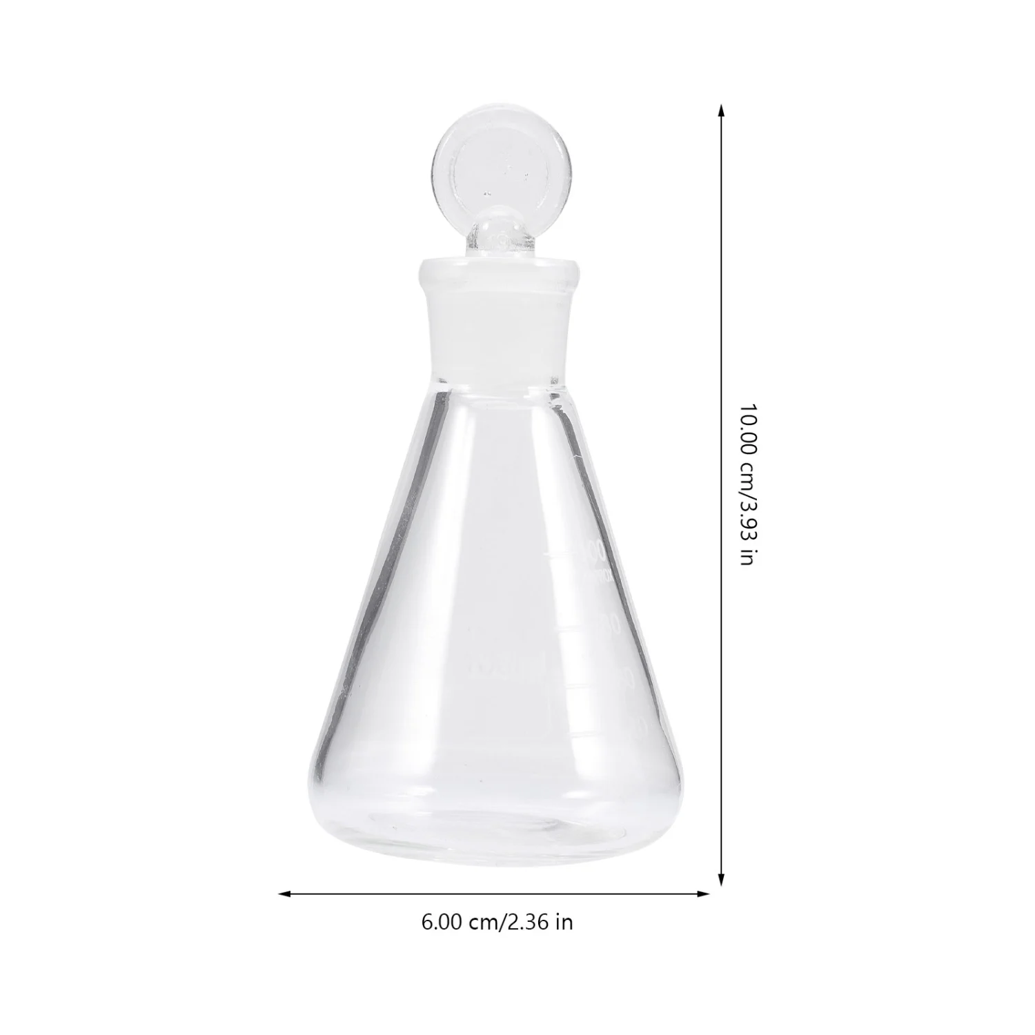 Glass Flask Erlenmeyer Flask Chemistry Glassware Chemical Experiment Flask for Laboratory