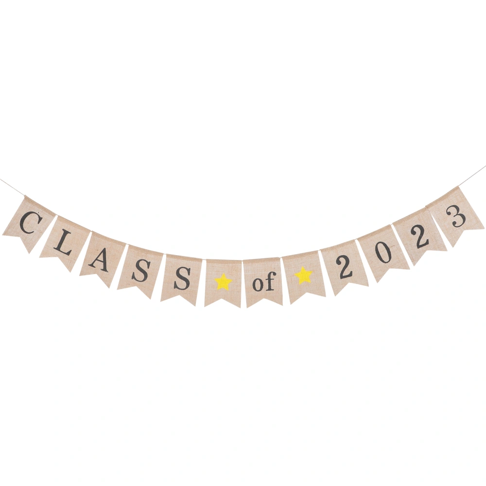 Class of 2023 Banner Hanging Bunting for Graduation Party Graduation Decoration Photo Prop