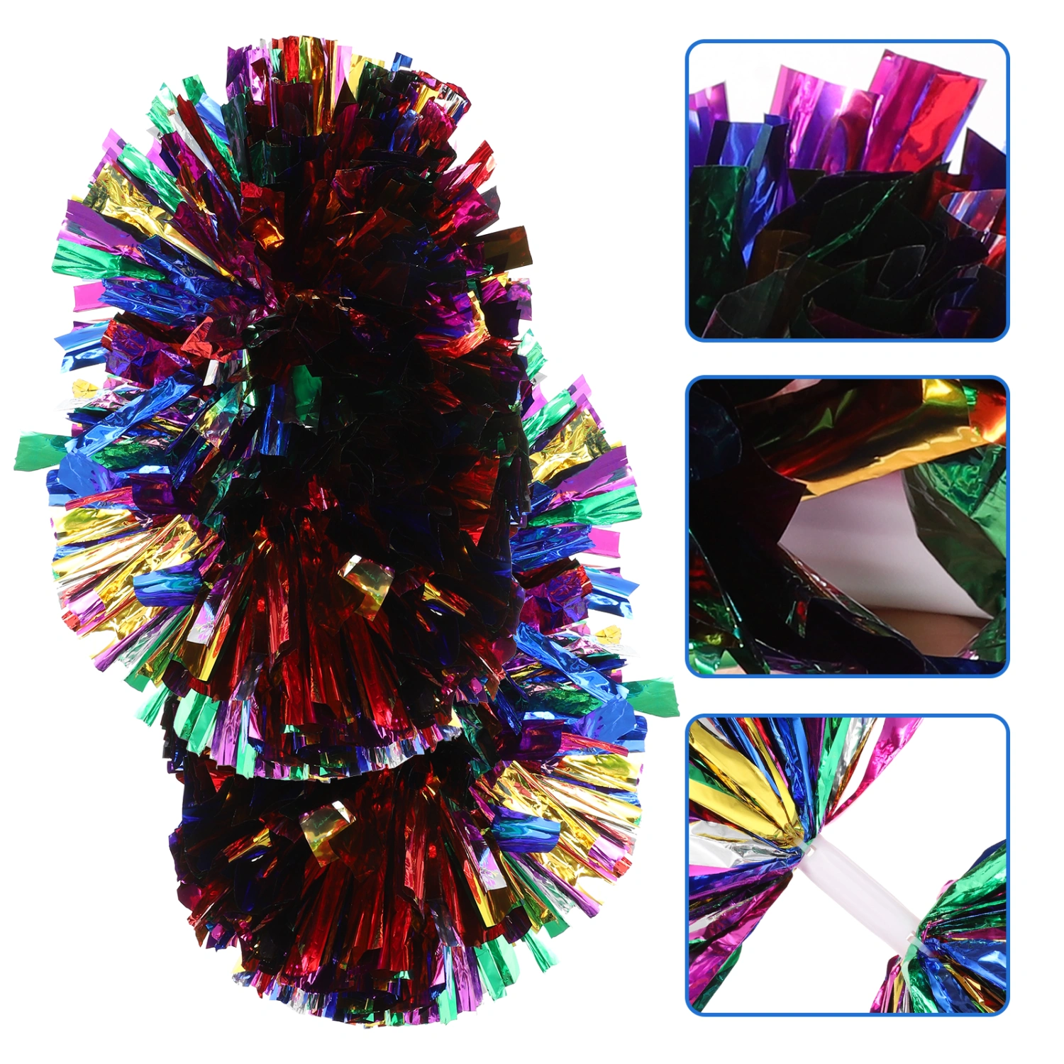 2pcs Handheld Cheering Props Gymnastics Cheer Pompom Props for Sports Events