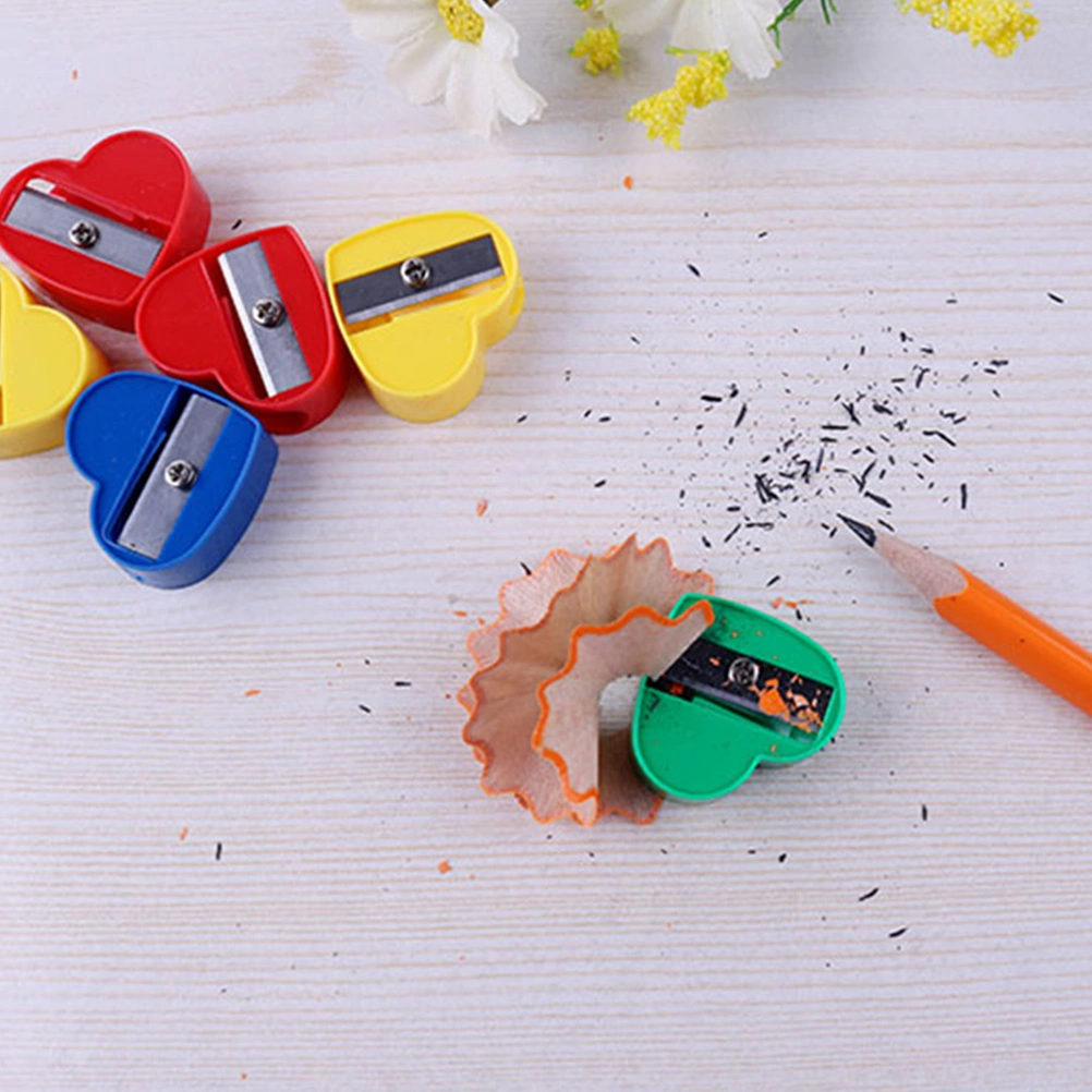 40Pcs Heart Pencil Sharpeners Manual Kids Sharpeners Kids Pencil Sharpeners Kids Award for Gift