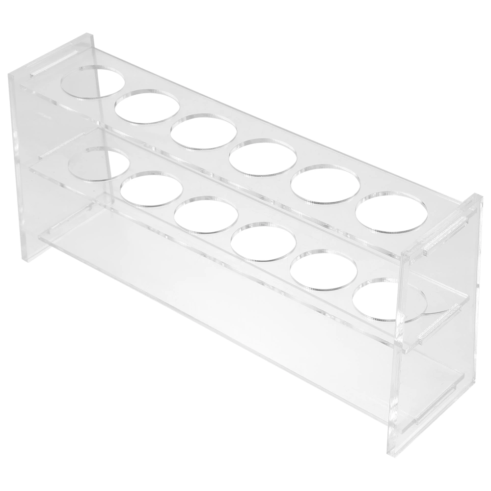 Laboratory Test Tube Rack 6 Slots Centrifuge Tube Stand Transparent Test Tube Holder