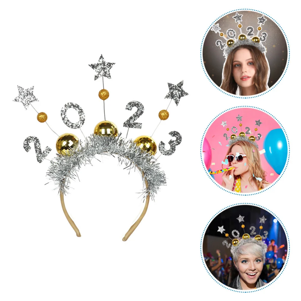 2023 New Year Hairband New Year Hair Clasp New Year Star Headband for Girl