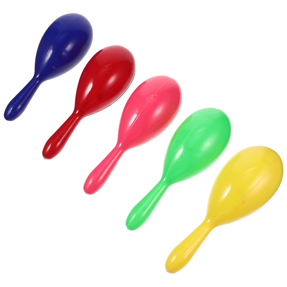 10pcs Plastic Maracas Toys Maracas Instruments Musical Enlightenment Shaker Toys for Kids