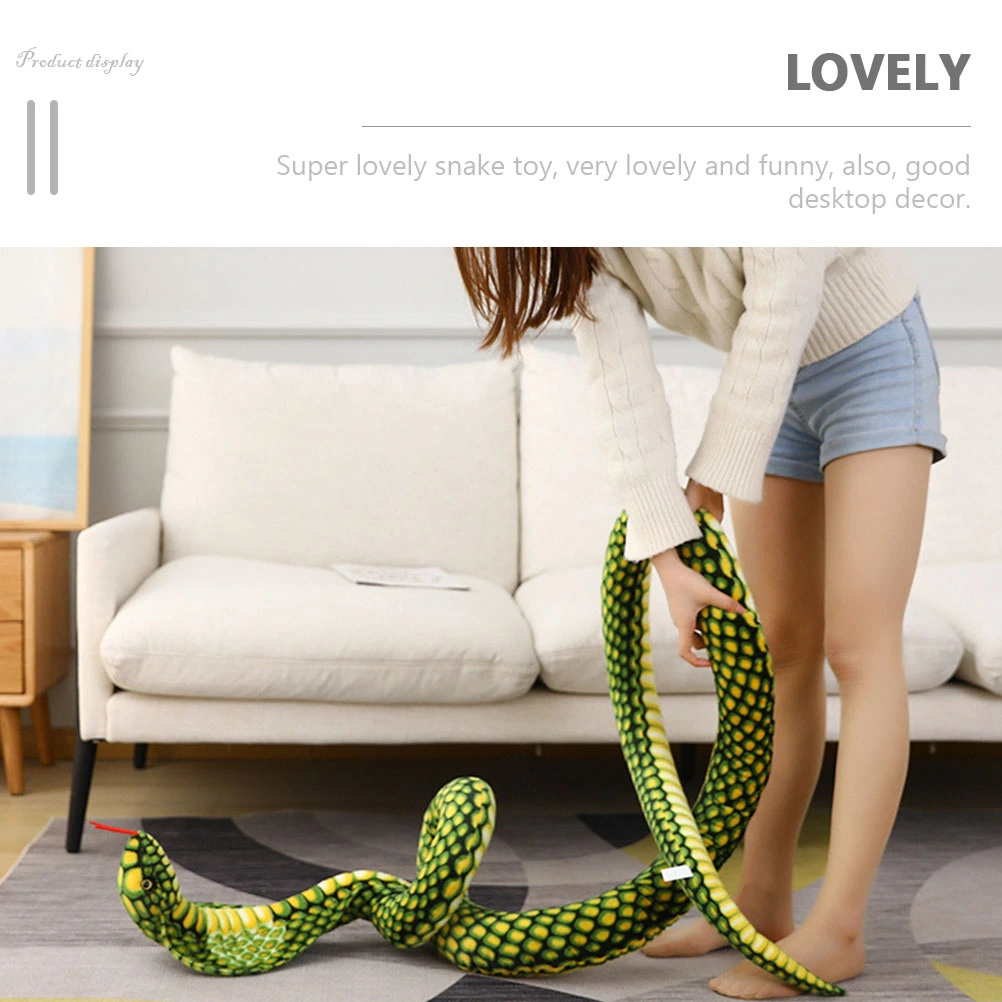 Adorable Stuffed Animal Wear-resistant Stuffed Toy Household Snake Toy Children Supply