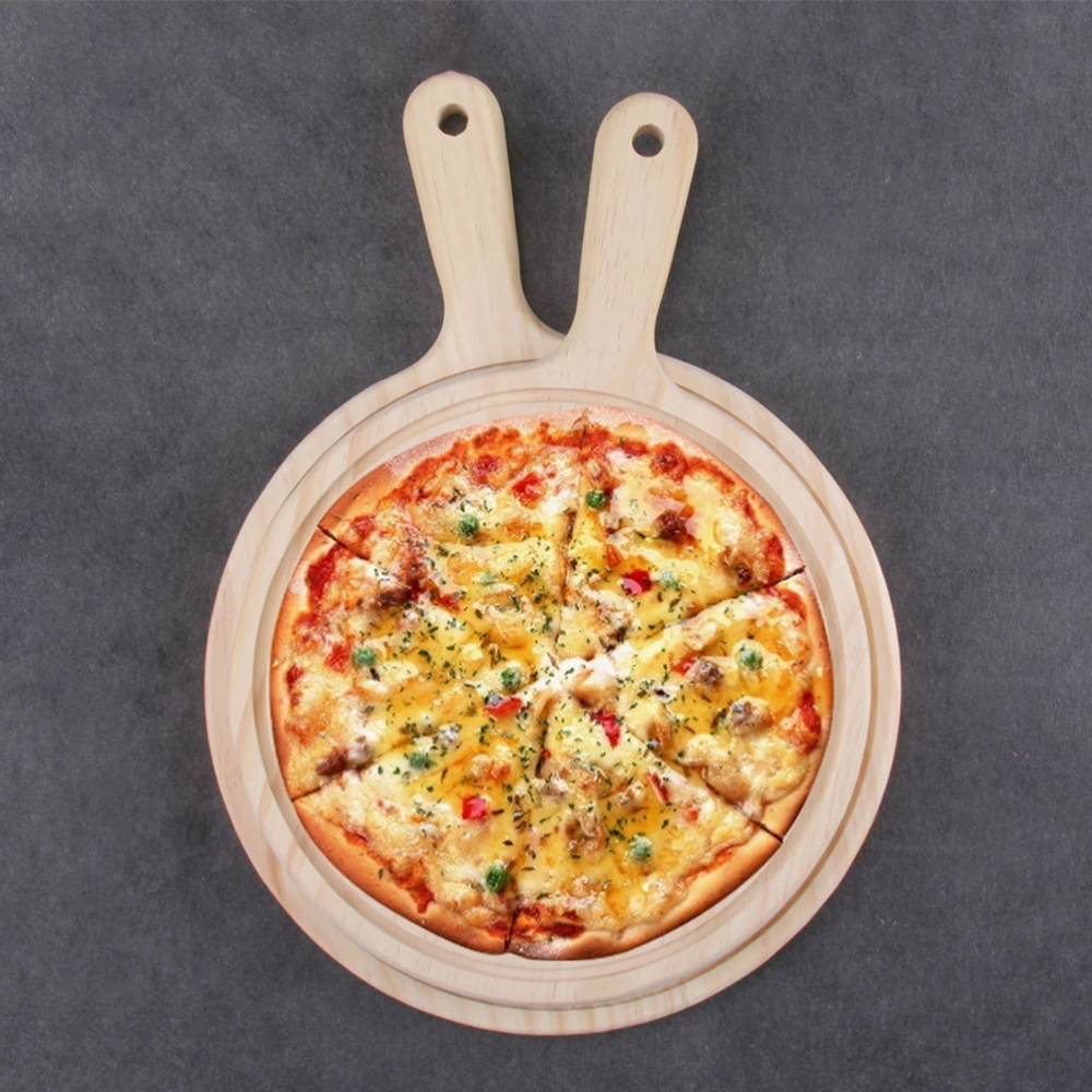 Multi-function Steak Tray Kitchen Pizza Board Pizza Wood Paddle Wooden Pizza Peel Snack Serving Tray