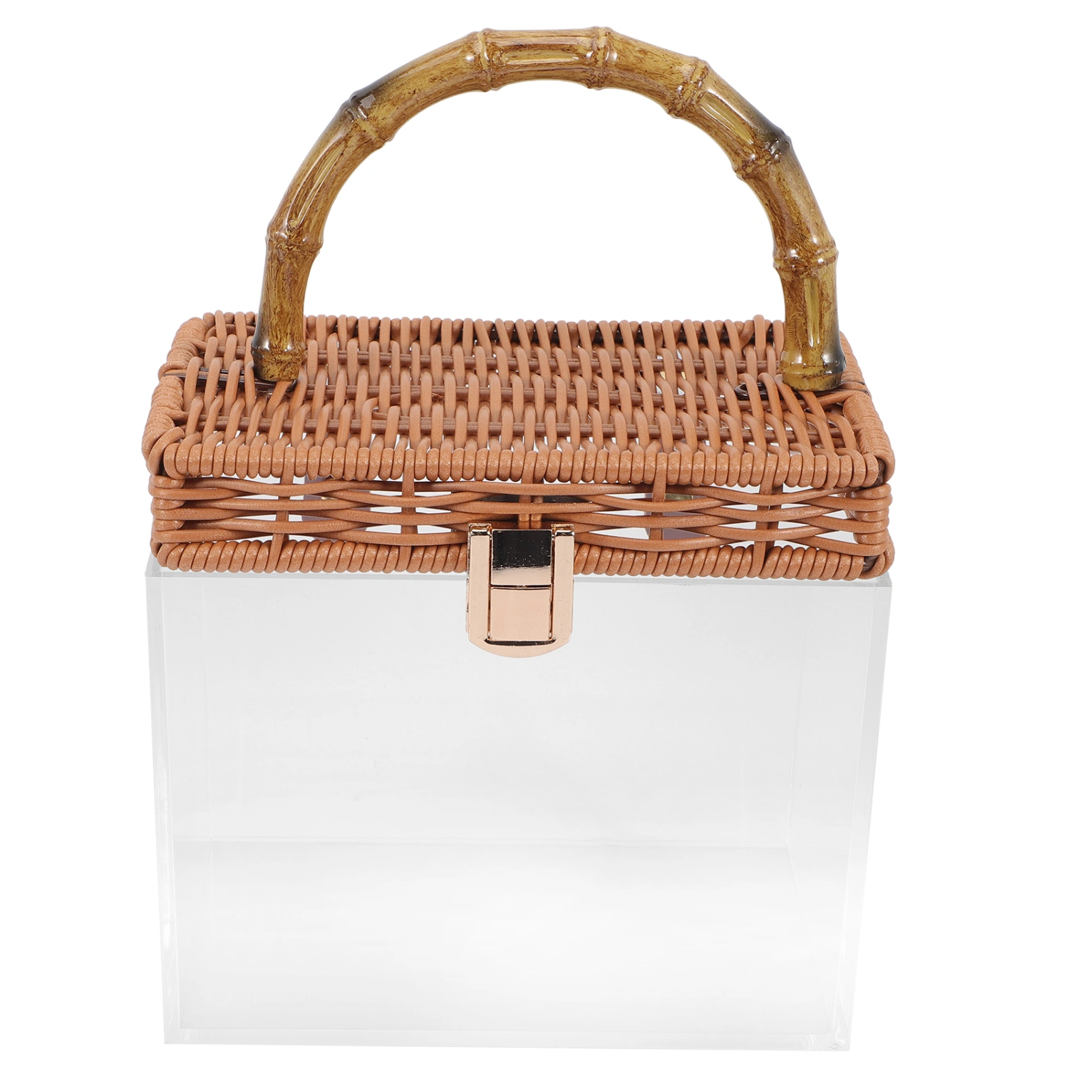 Bathroom Cosmetics Storage Box Handheld Skin Care Organizer Transparent Storage Basket