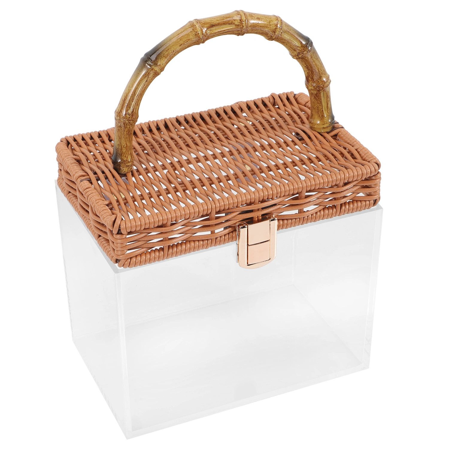Bathroom Cosmetics Storage Box Handheld Skin Care Organizer Transparent Storage Basket