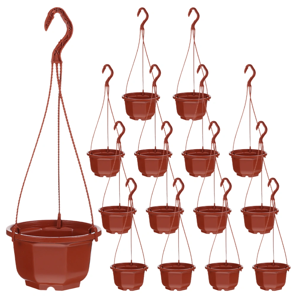 15 sets Hanging Planter Pots Flower Hanging Basket Hanging Planter Flowerpot with Hooks