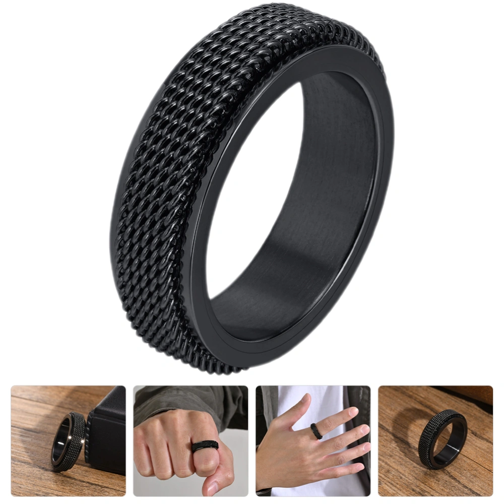 Fidget Ring Stainless Steel Ring Simple Ring Anxiety Ring Jewelry for Men