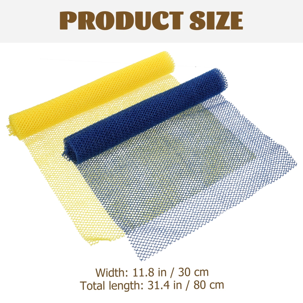 2pcs African Exfoliating Net African Bathing Sponge Net Body Scrub Scrubber