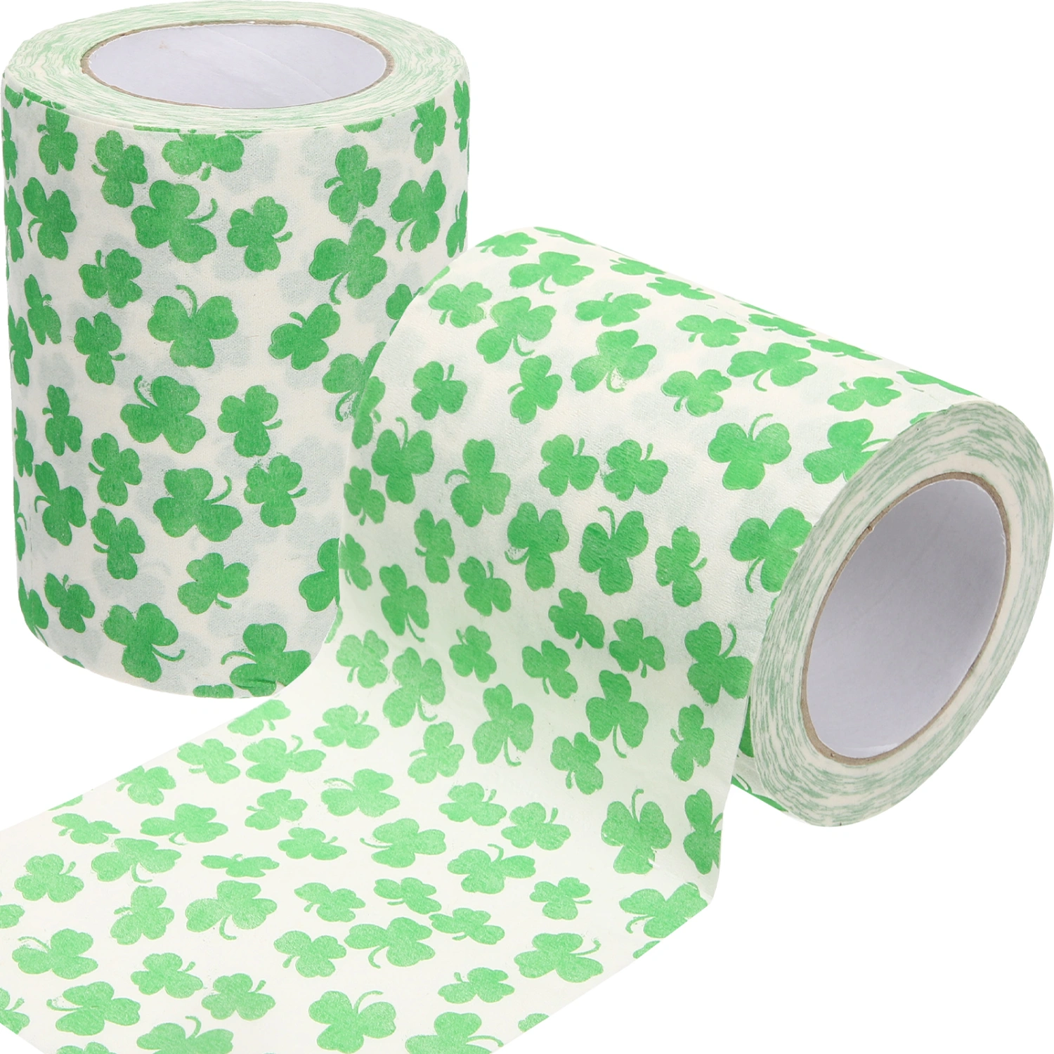 2 Rolls Clover Pattern Toilet Paper Roll Paper Tissue Paper Bathroom Toilet Paper Roll