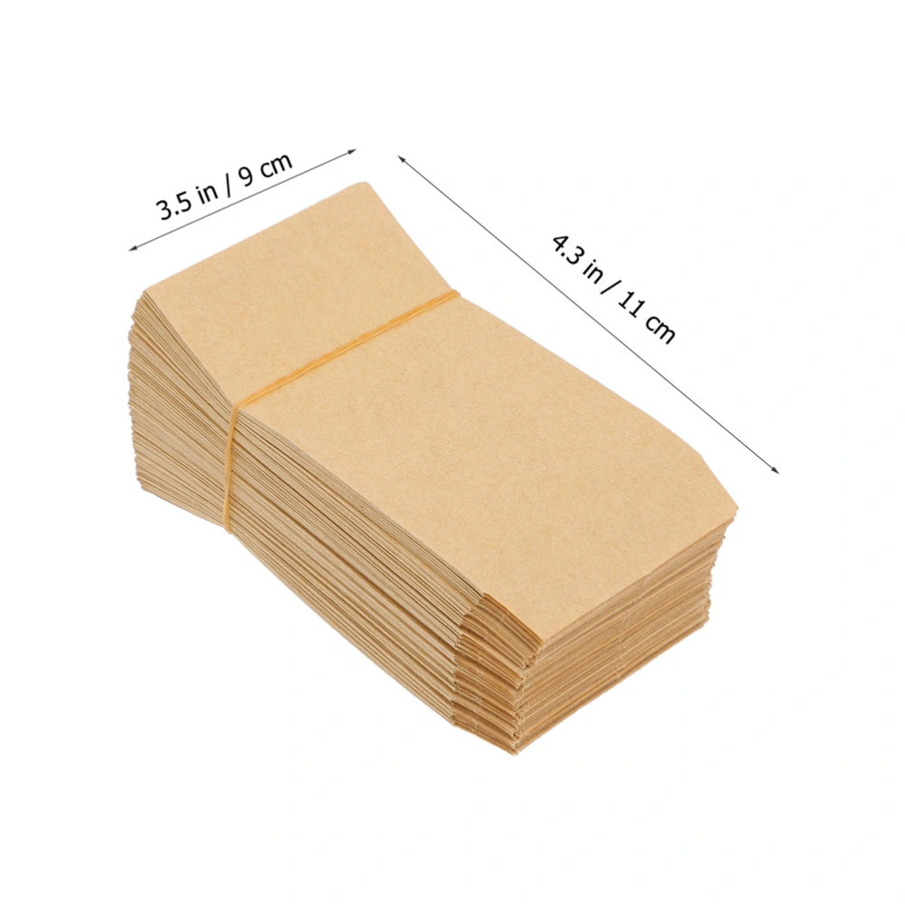 100Pcs Vintage Kraft Paper Bags for Corn Wheat Rice Packaging Storage Bag Corn Farm Pollen Bag