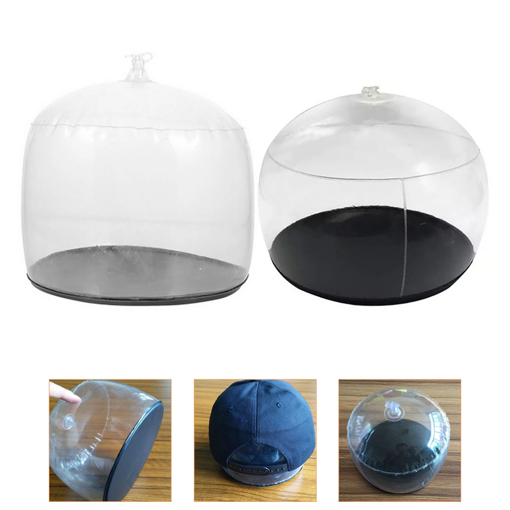 2pcs Hat Holder Hat Display Organizer Hat Display Stand Desktop Inflatable Cap Holder