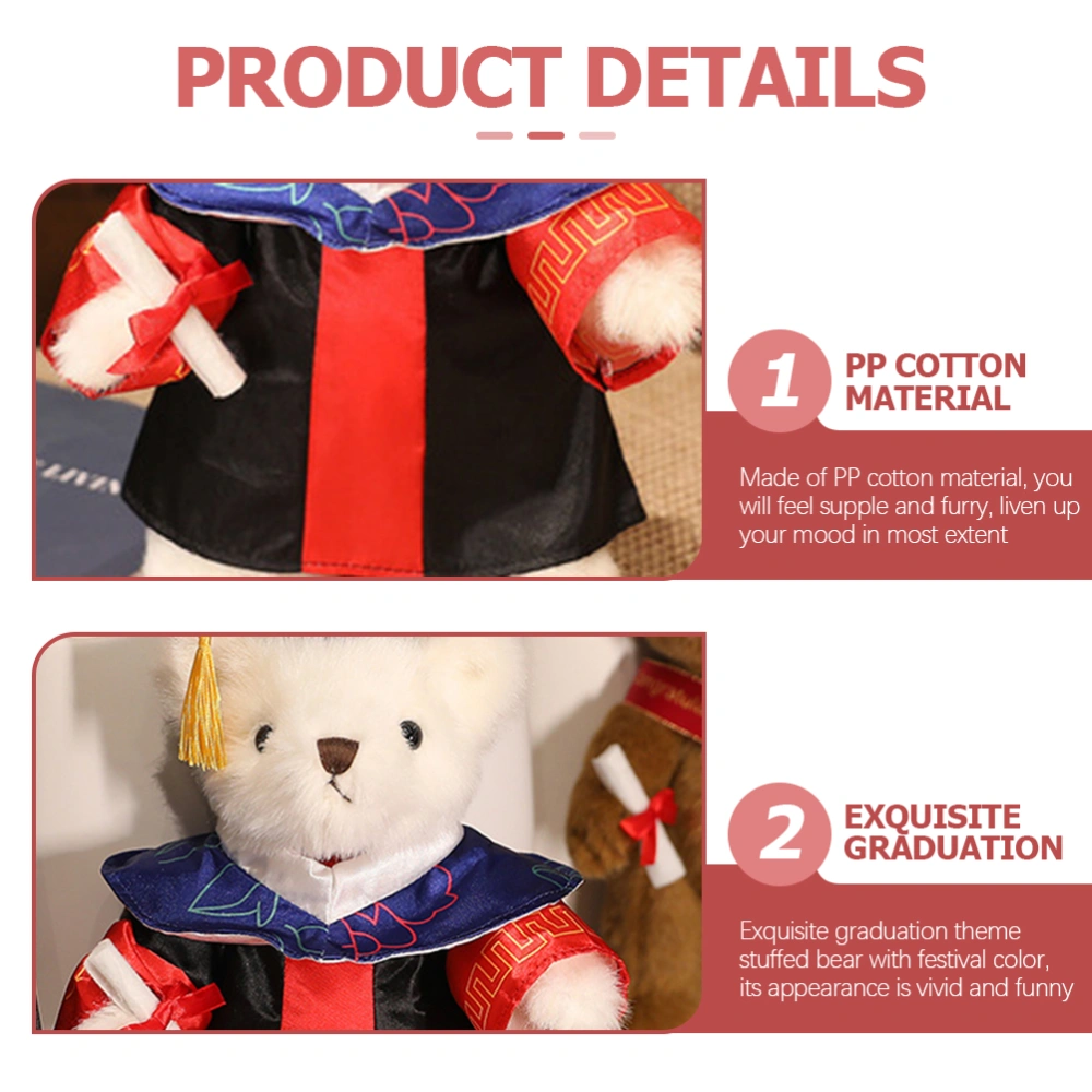 Graduation Bear Stuffed Animal Plush Bear Doll Graduation Gifts For Students