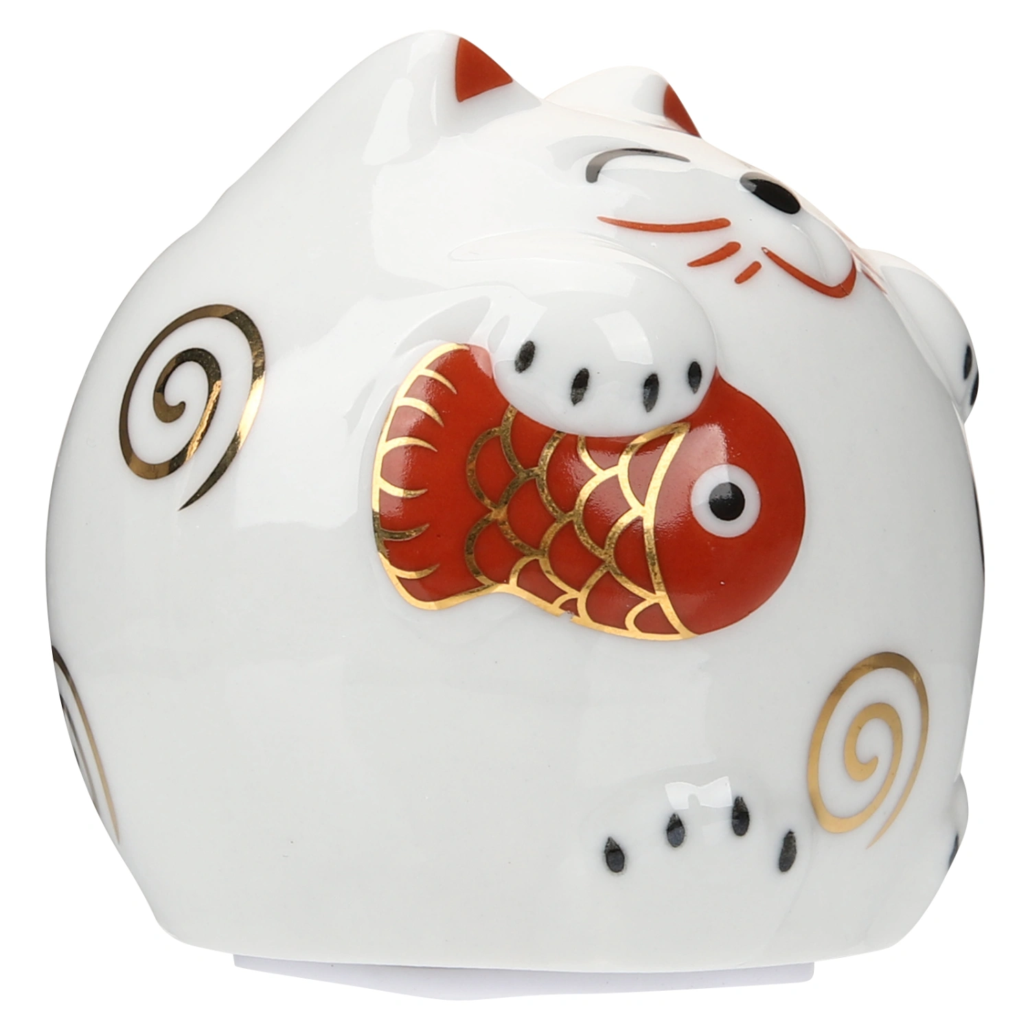 Fortunate Cat Piggy Bank Ceramic Maneki Neko Coin Bank Porcelain Money Change Pot