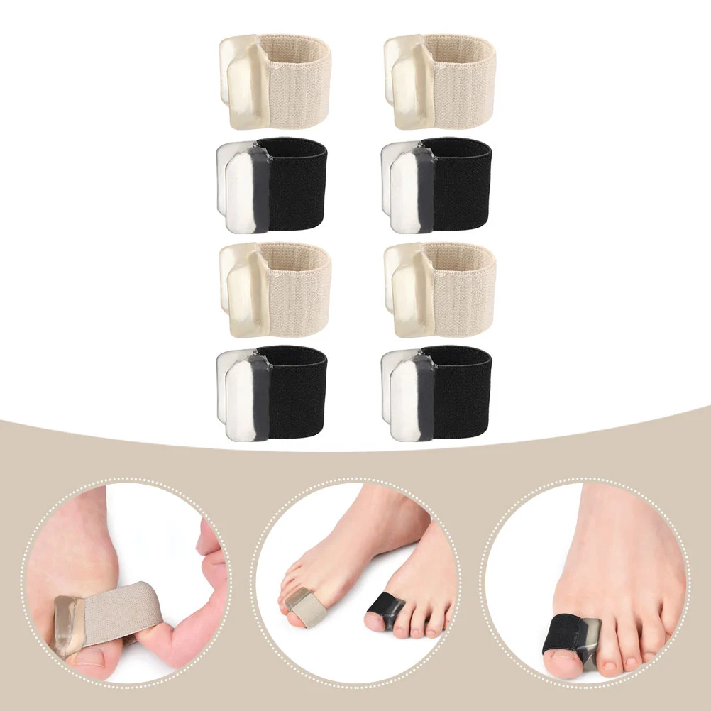 4 Pairs Valgus Correction Tool Toe Separate Cover Toe Separator for Feet Bunion Corrector Foot Care Tool