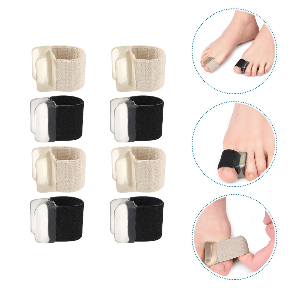 4 Pairs Valgus Correction Tool Toe Separate Cover Toe Separator for Feet Bunion Corrector Foot Care Tool