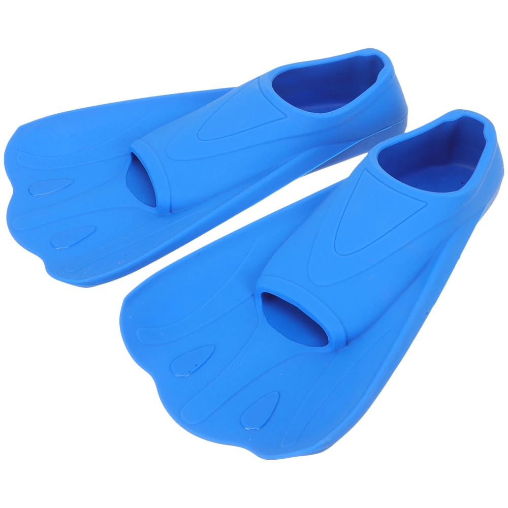 1 Pair of Kids Swim Fins Swim Training Fins Swimming Use Flippers Silicone Swim Flippers