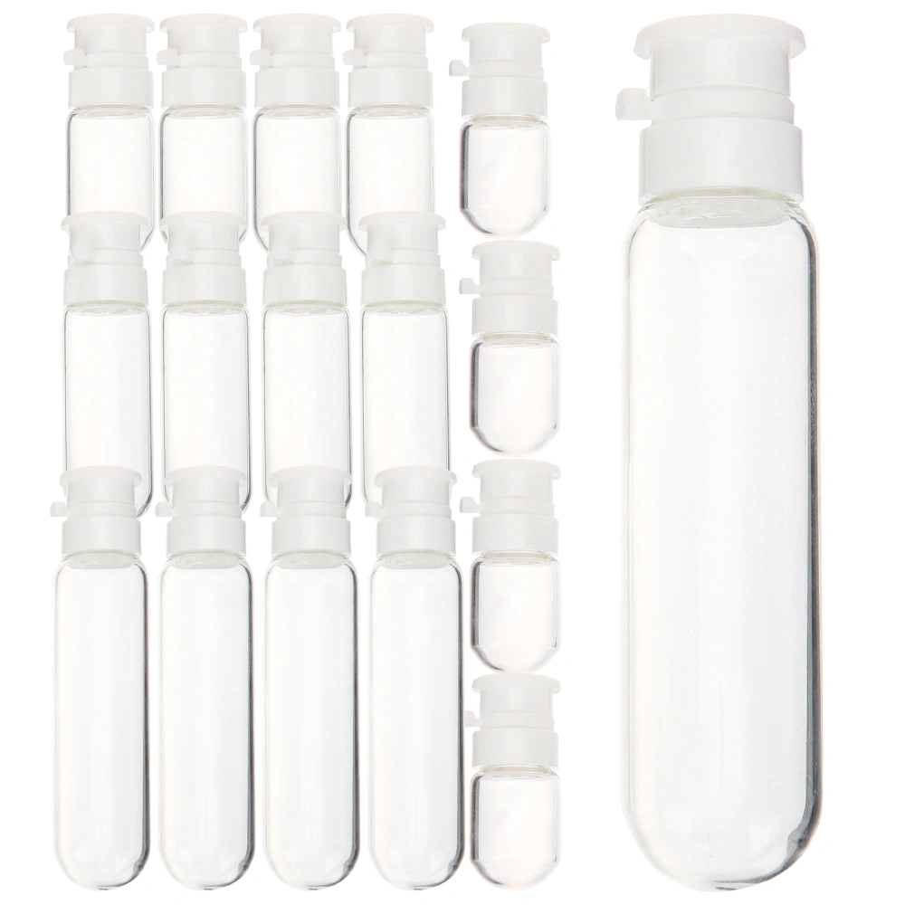 20pcs Empty Glass Cosmetic Bottles Transparent Bottles Refillable Containers (2ml+3ml+5ml+10ml)