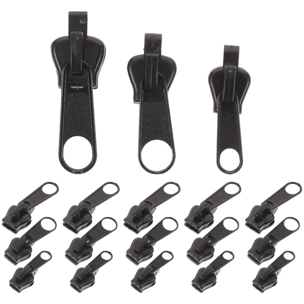 18pcs Zipper Slider Replacement Kit Zipper Repair Kit for Jackets Bags Coats