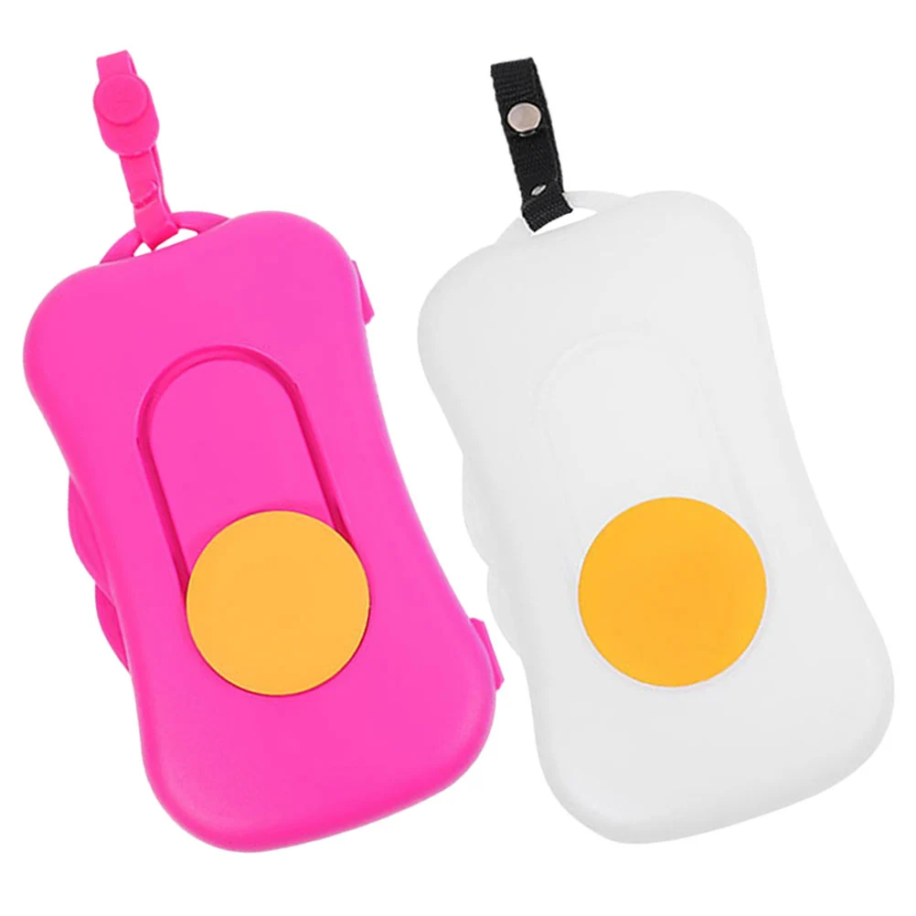 2pcs Outdoor Tissue Dispenser Portable Wet Wipe Container Baby Wipe Dispenser