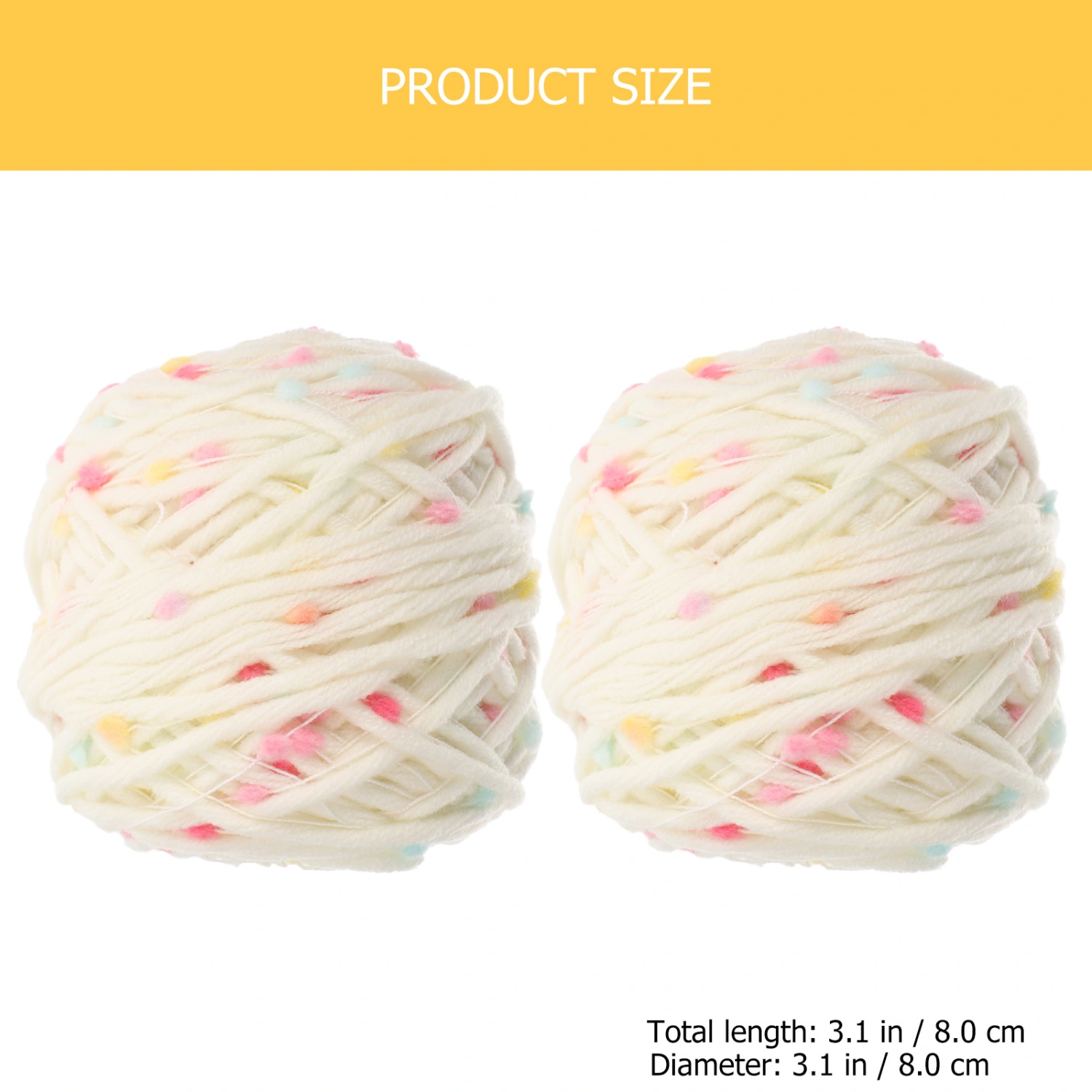 2 Rolls Household Crochet Yarns Multi-function Knitting Yarns Convenient Crocheting Yarns
