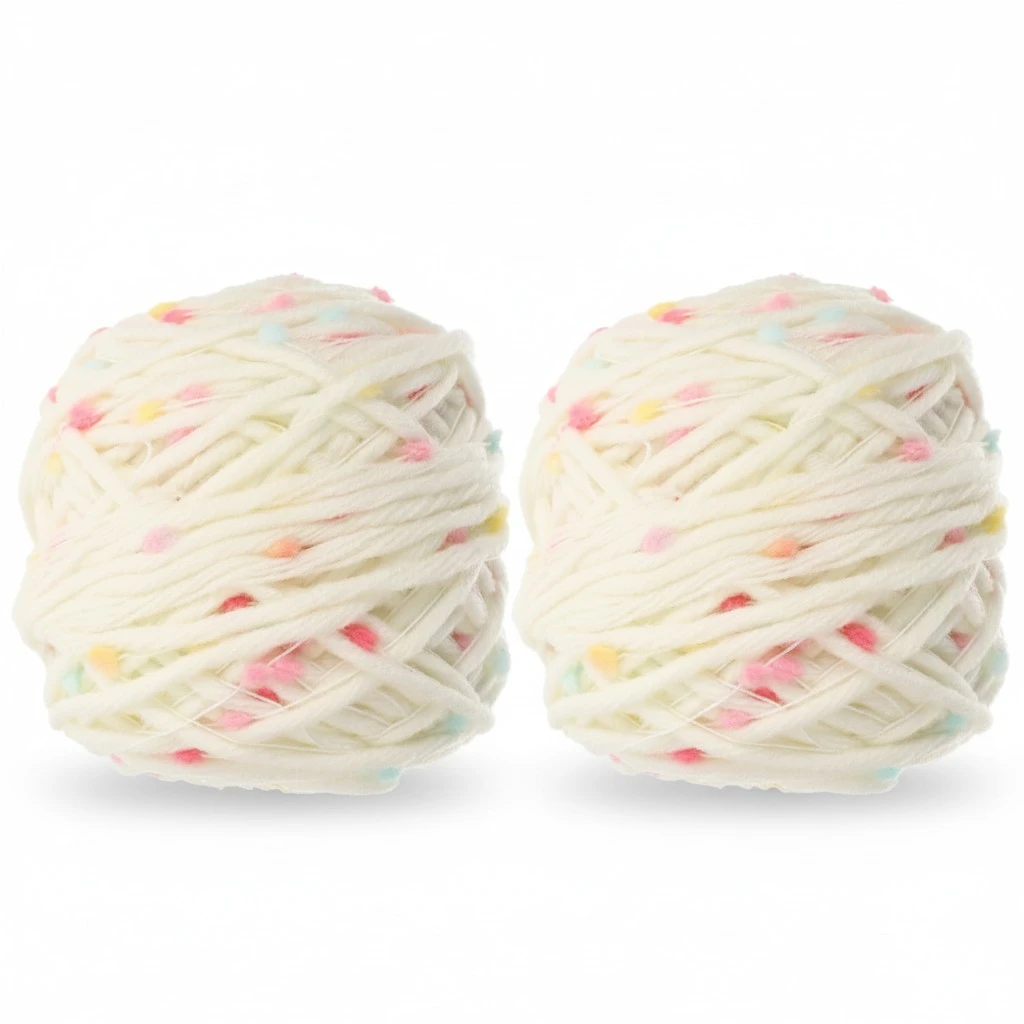 2 Rolls Household Crochet Yarns Multi-function Knitting Yarns Convenient Crocheting Yarns